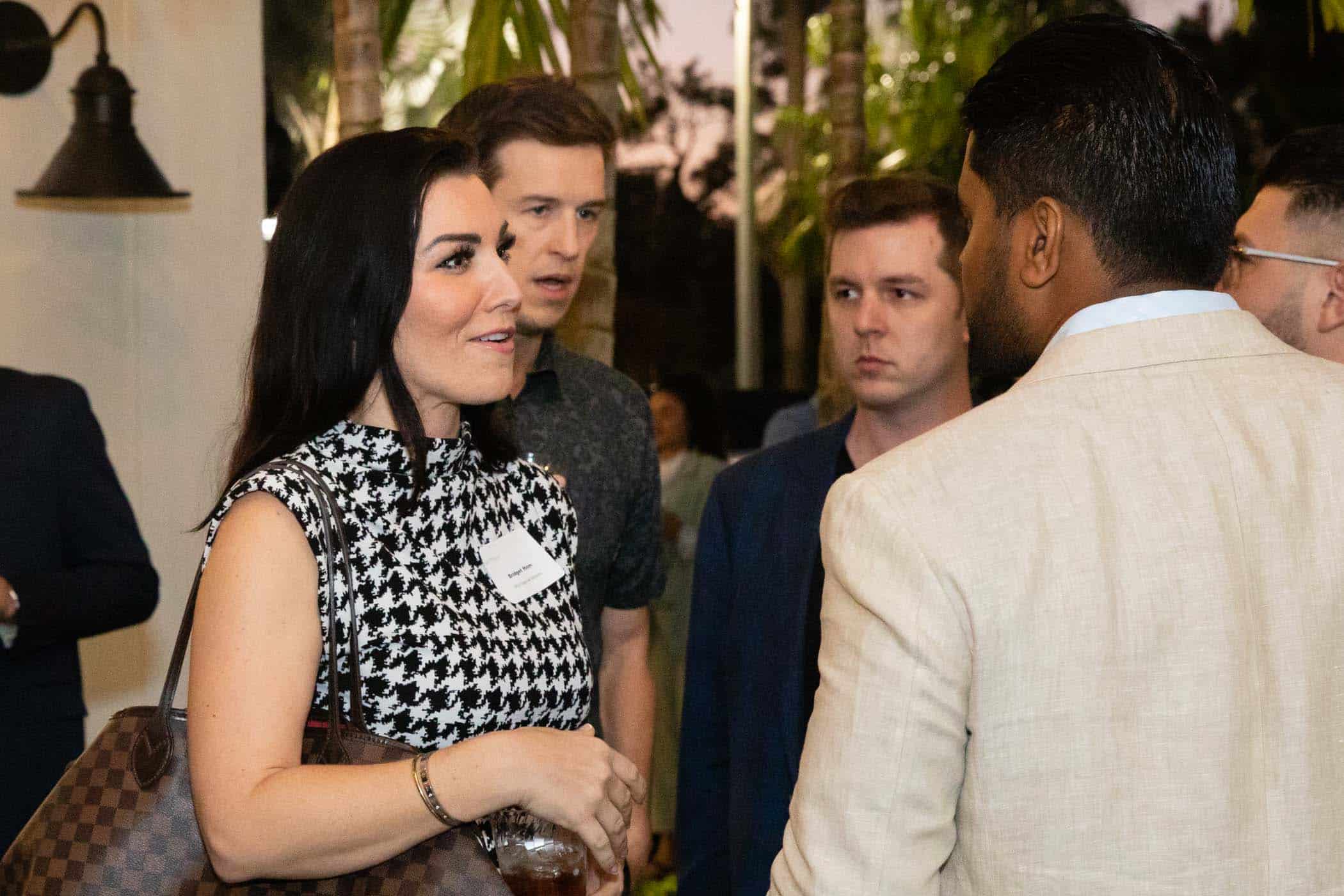 People speaking at a Young professionals event